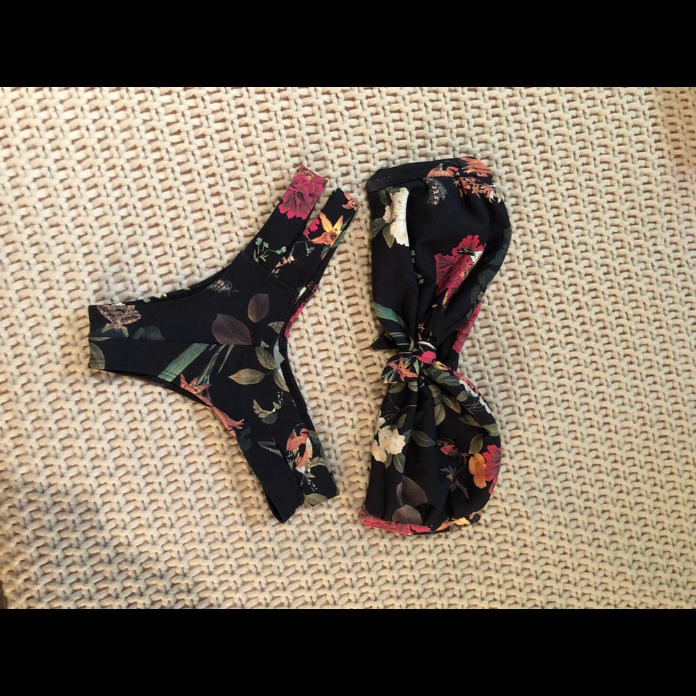 Montce Floral Bikini- Large Top + Medium Bottom